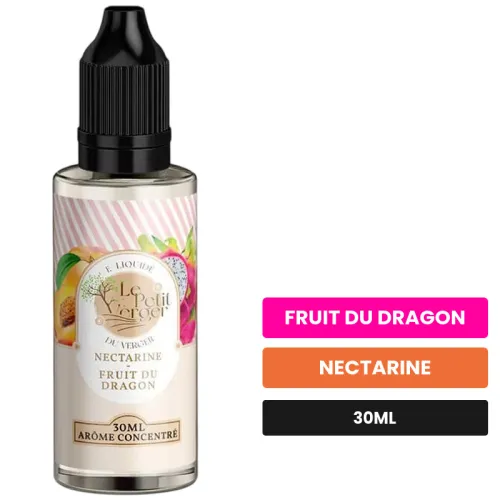 Arome concentre Nectarine Fruit du Dragon de Savourea, 30 ml, saveurs fruit du dragon et nectarine, sans nicotine — arôme à.