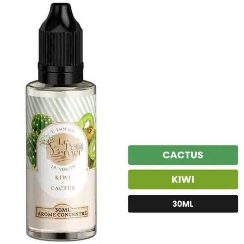 Arome concentre Kiwi Cactus de Savourea, 30 ml, saveurs cactus et kiwi, sans nicotine — arôme à diluer de nicotine.