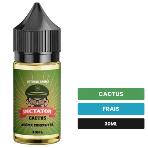 Arome concentre Cactus de Savourea, 30 ml, saveurs cactus et frais, sans nicotine — arôme à diluer de nicotine.