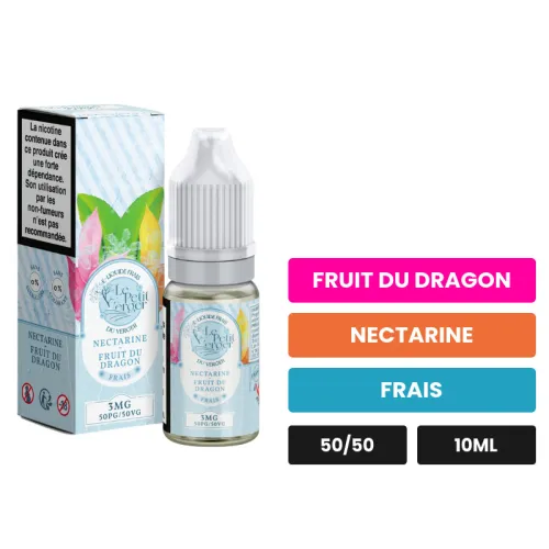 E-liquide Nectarine Fruit Du Dragon de Savourea, 10 ml, saveurs fruit du dragon, nectarine et frais, 3 mg de nicotine.