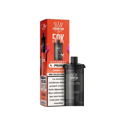 Crown Bar Al Fakher Cartouche Hyper Max Prime 50k Cherry Ice