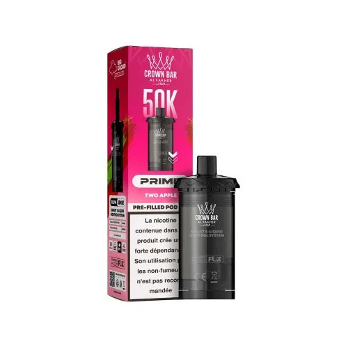 Crown Bar Al Fakher Cartouche Hyper Max Prime 50k Two Apple