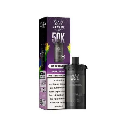 Crown Bar Al Fakher Cartouche Hyper Max Prime 50k Grape Berry