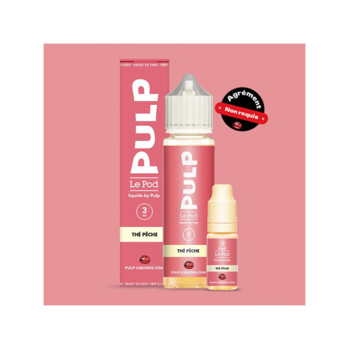 Pack 60ml The Peche Le Pod Liquide Pulp - 06 mg + 2x10mL 18mg