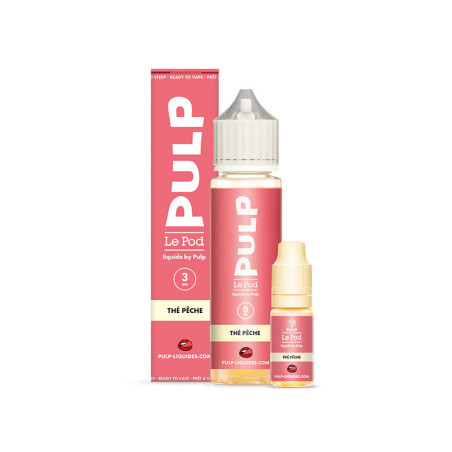 Pack 60ml The Peche Le Pod Liquide Pulp - 06 mg + 2x10mL 18mg
