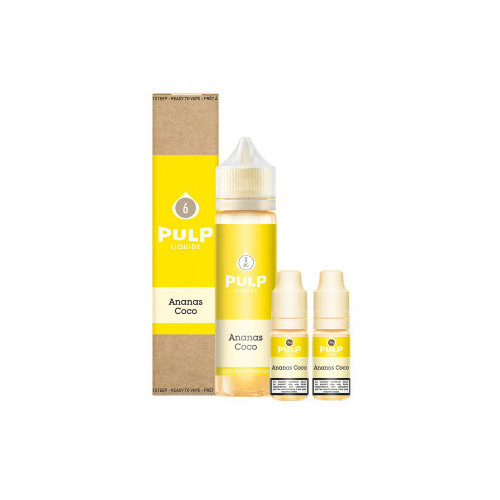 Pack 60ml Ananas Coco Pulp - 03 mg + 1x10mL 18mg
