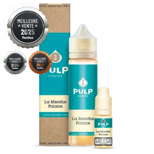 Pack 60ml La Menthe Polaire Pulp - 06 mg + 2x10mL 18mg