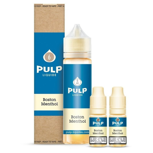 Pack 60ml Boston Menthol Pulp - 06 mg + 2x10mL 18mg