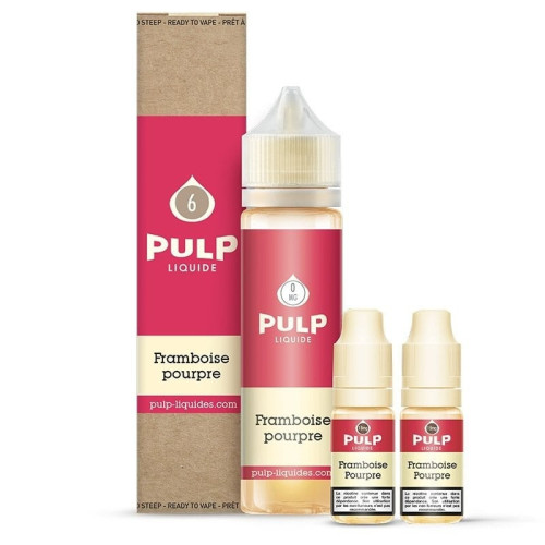 Pack 60ml Framboise Pourpre Pulp - 03 mg + 1x10mL 18mg