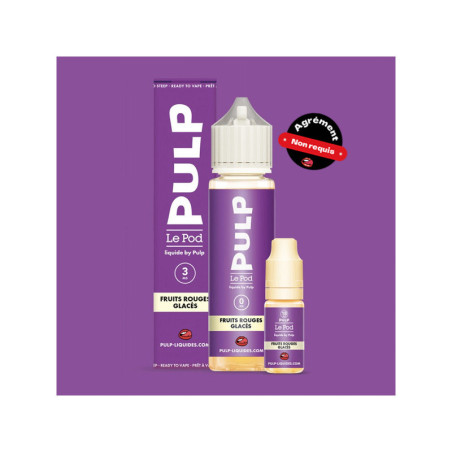Pack 60mL Griotte Glacée Le Pod Liquide Pulp - 03 mg + 1x10mL 18mg