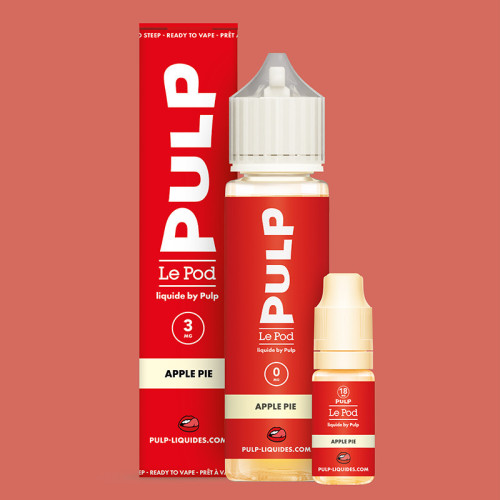 Pack 60mL Apple Pie Le Pod Liquide Pulp - 06 mg + 2x10mL 18mg