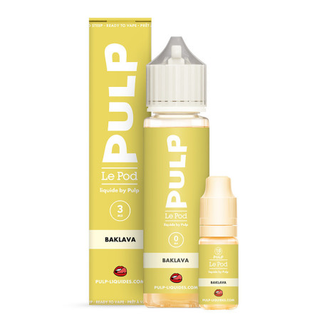 Pack 60mL Baklava Le Pod Liquide Pulp - 06 mg + 2x10mL 18mg