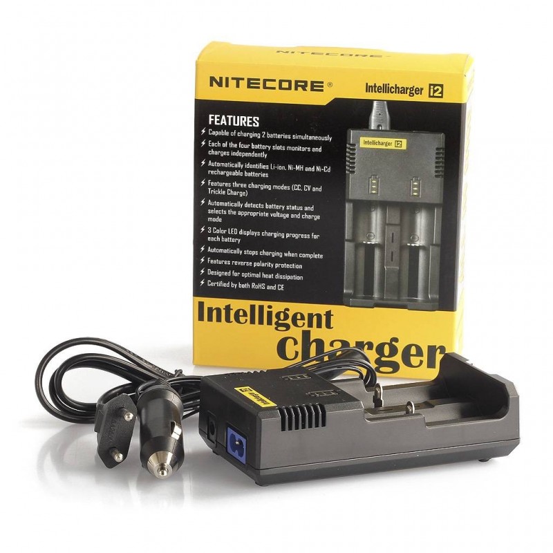 NITECORE - CHARGEUR ACCUS DOUBLE - I2 V2